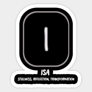 The nordic rune Isa Sticker